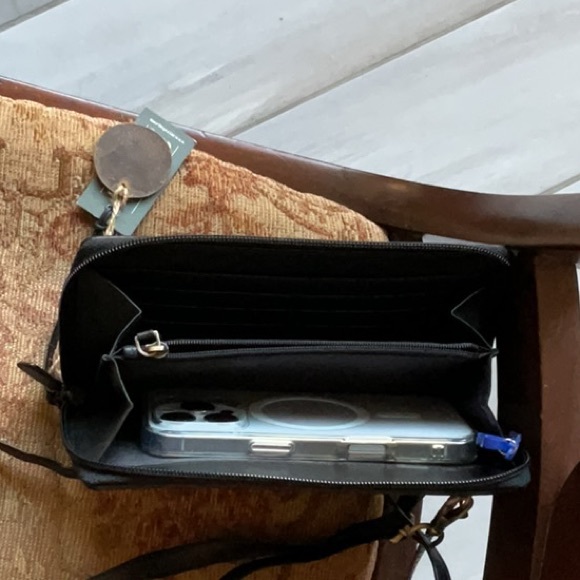 Myra leather cowhide fur crossbody shoulder bag wallet new with tags - Picture 14 of 14